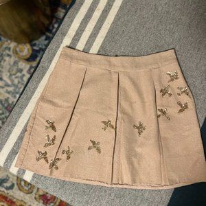 Anthropologie Leifnotes Sequin Migrating Birds Skirt Size 4